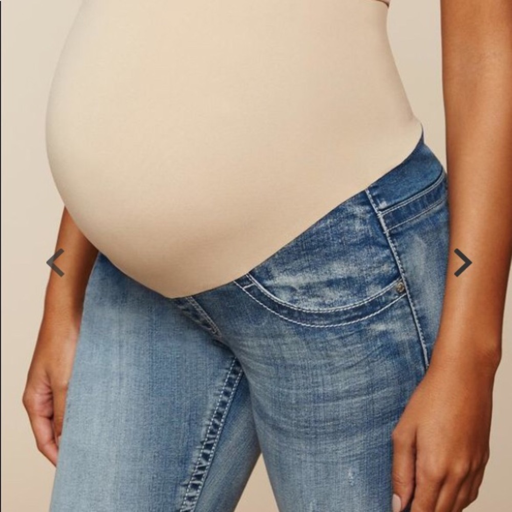 Motherhood Maternity S Boot Cut Light Wash Jeans